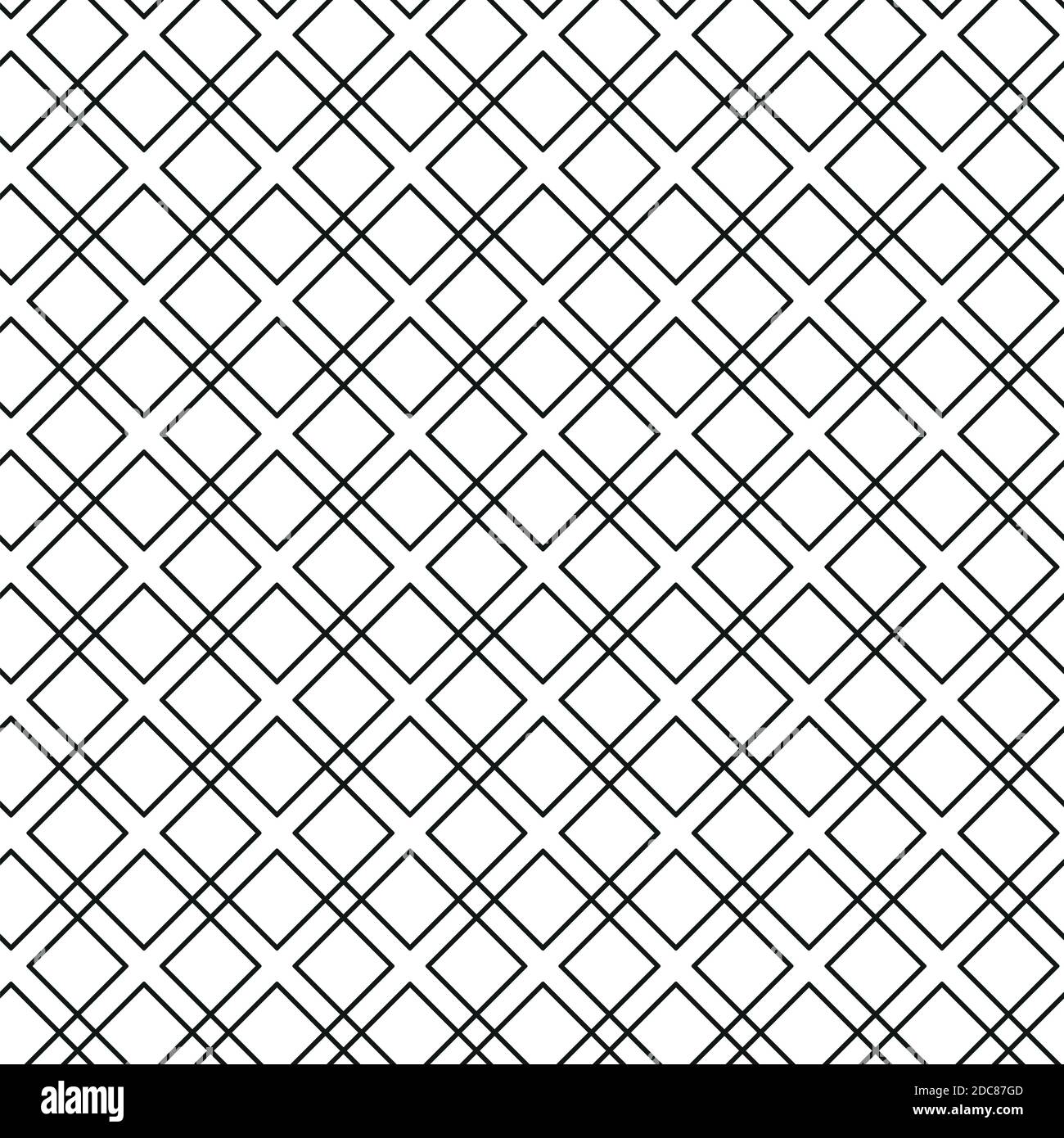 Vector seamless linear geometric pattern. Black and white Stock Vector ...