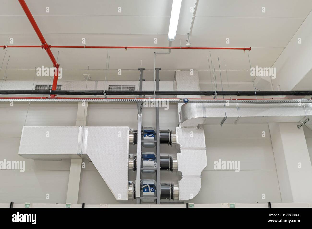 Air Duct Blower Motor Hvac System in Factory Stock Photo Alamy