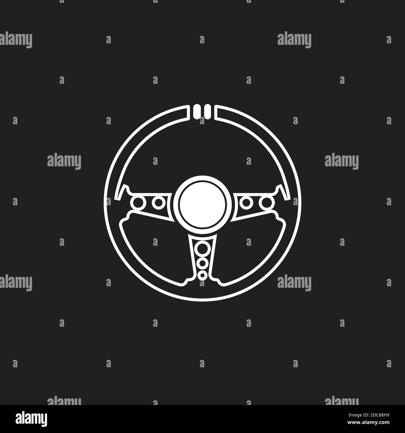 Steering Wheel vector image logo Stock Vector Image & Art Alamy