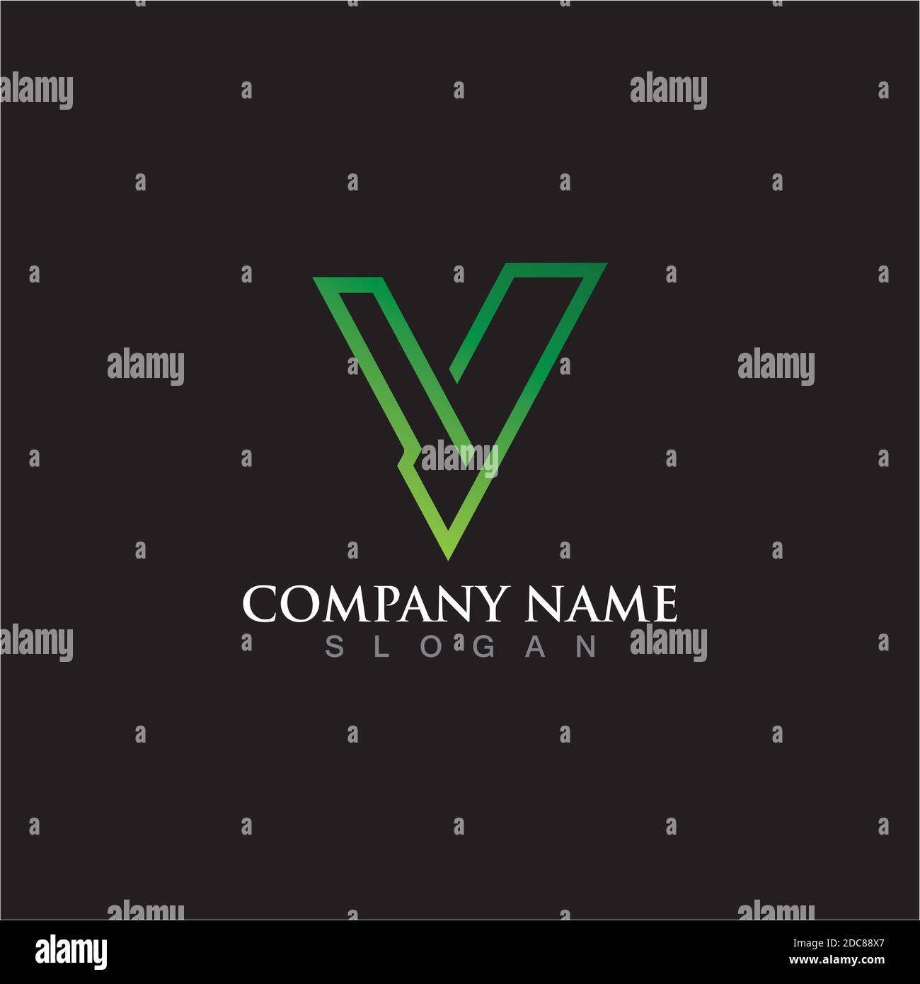 V Letter Lightning Logo Template vector icon illustration design Stock ...
