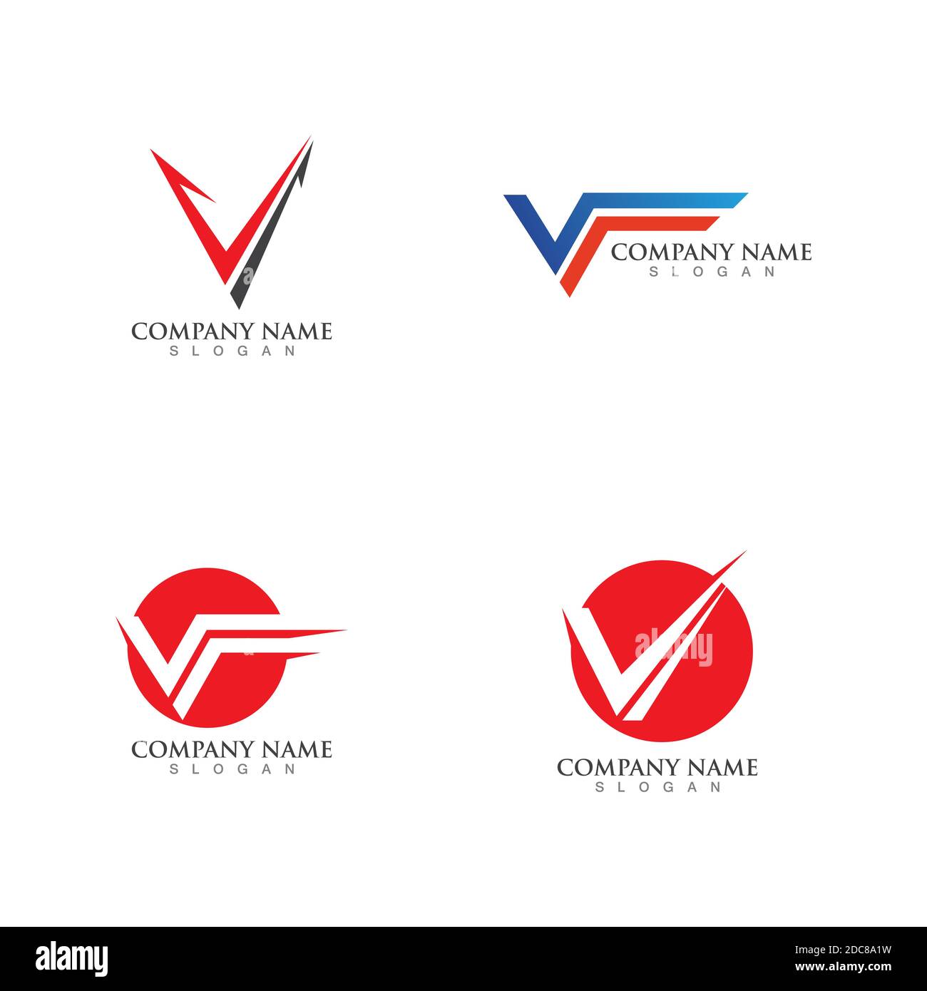 V Letter Lightning Logo Template vector icon illustration design Stock ...