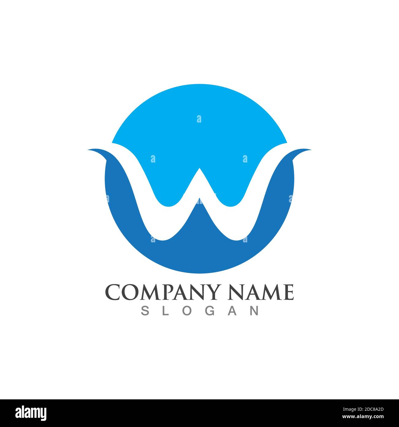 W Letter Logo Template vector illustration design Stock Vector Image ...