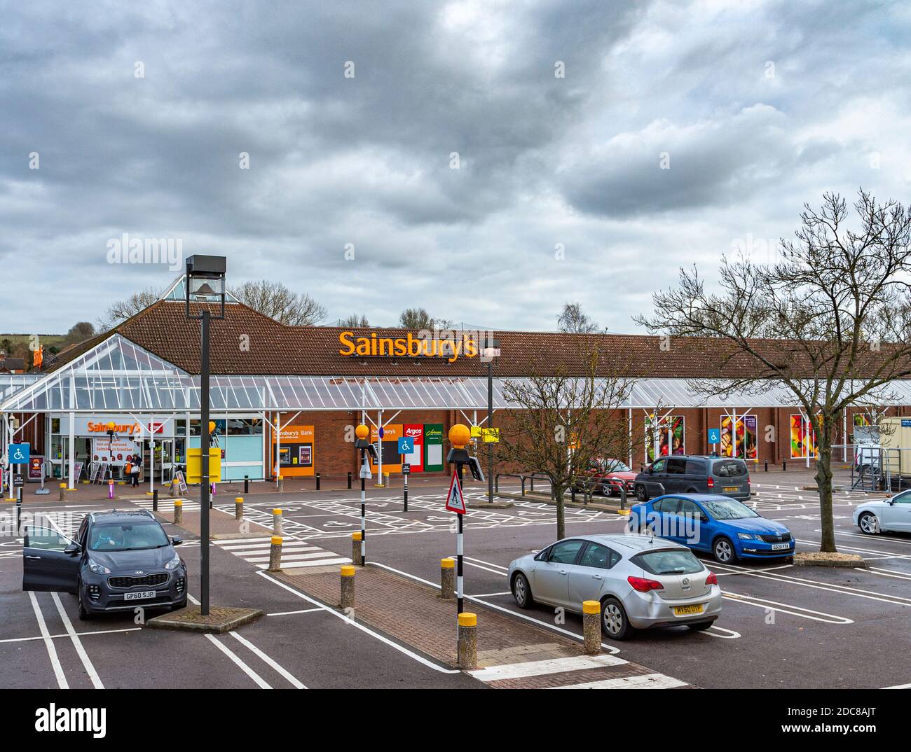 Sainsbury's supermarket in Grantham, Lincolnshire, UK The supermarket