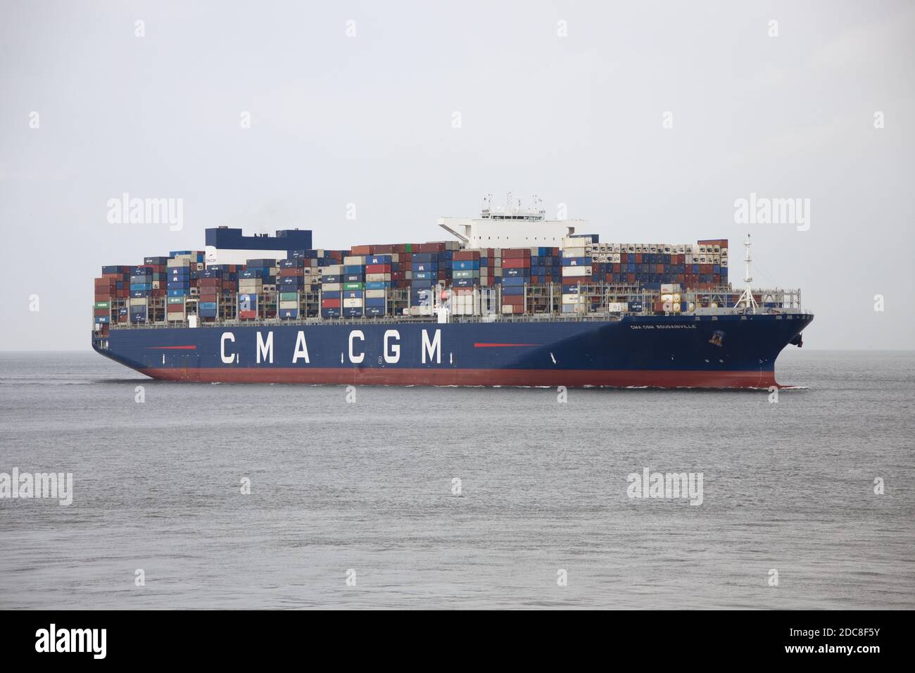 The container ship CMA CGM Bougainville will pass Cuxhaven on August 20 ...