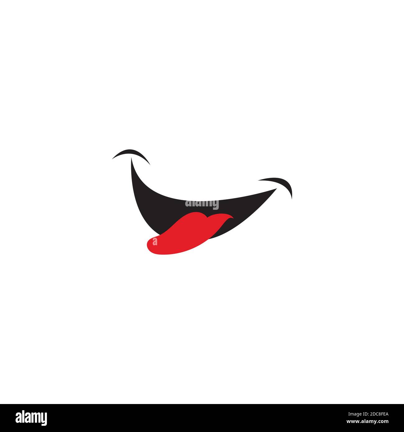 Smile logo in yellow background vector Stock Vector