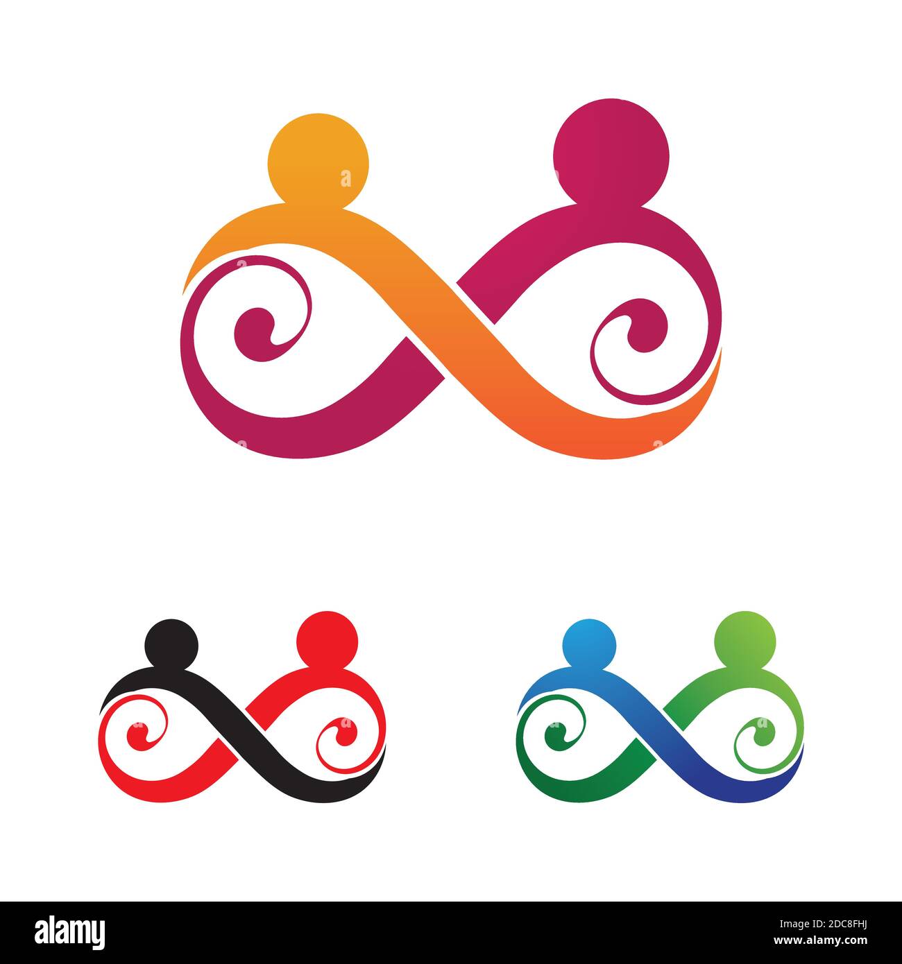 Family care infinity logo vector illustration Stock Vector Image & Art ...