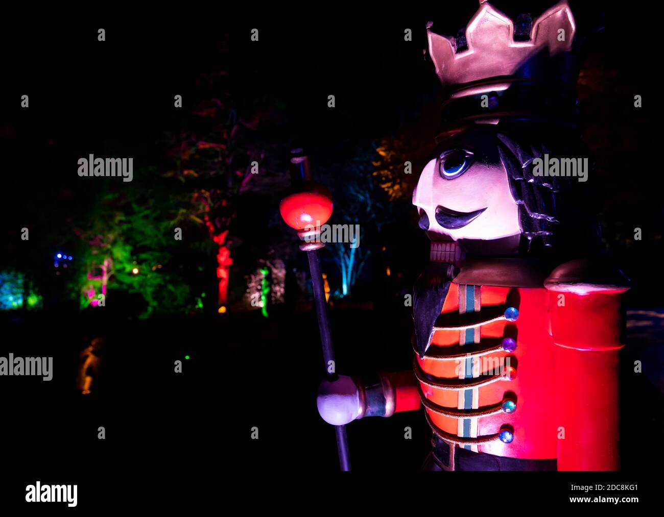 Edinburgh Zoo, Scotland, United Kingdom, 19th November 2020. Edinburgh Zoo Christmas Night The