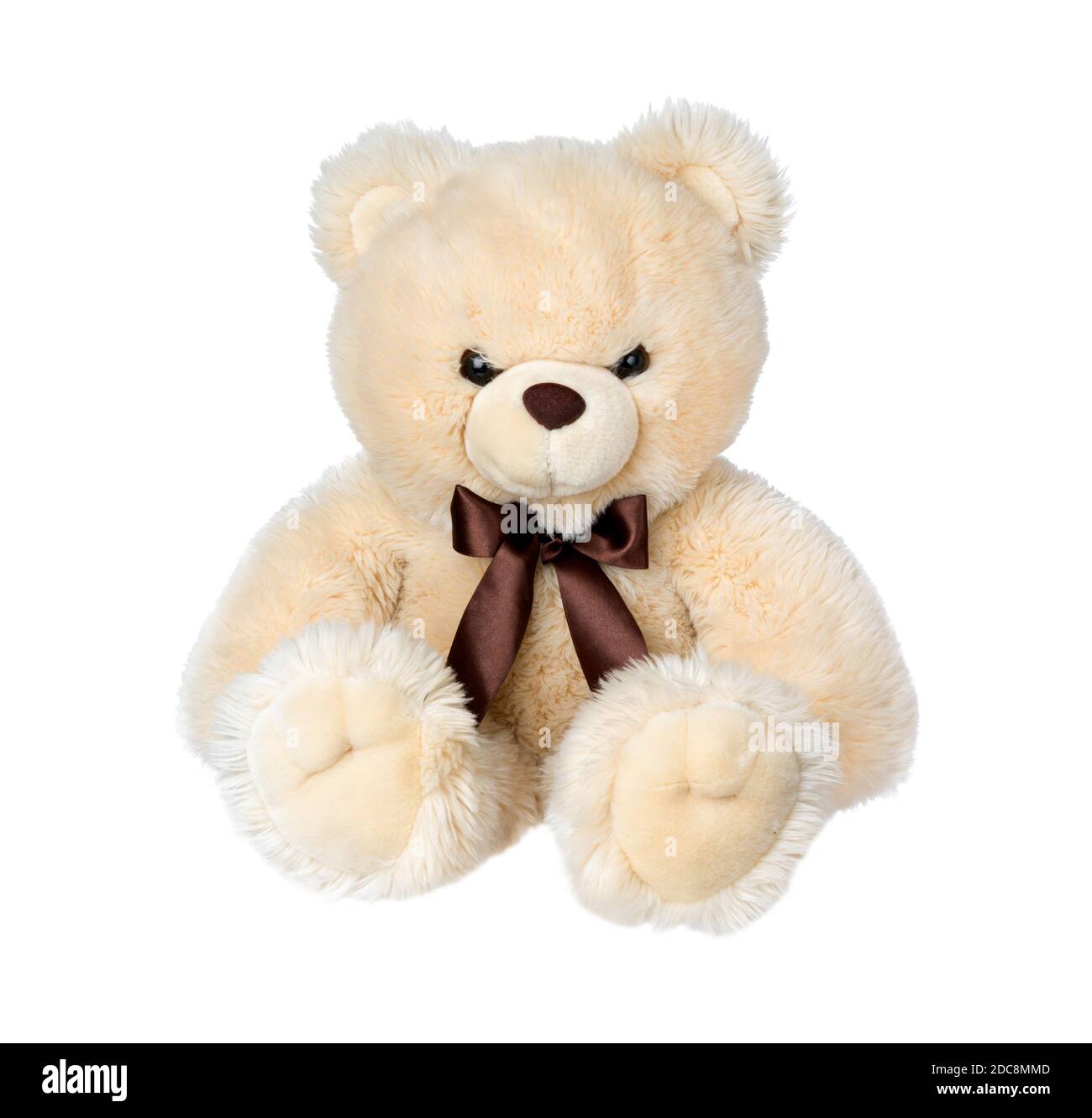 Toy teddy bear isolated on white background. Big Bear soft toy Stock ...