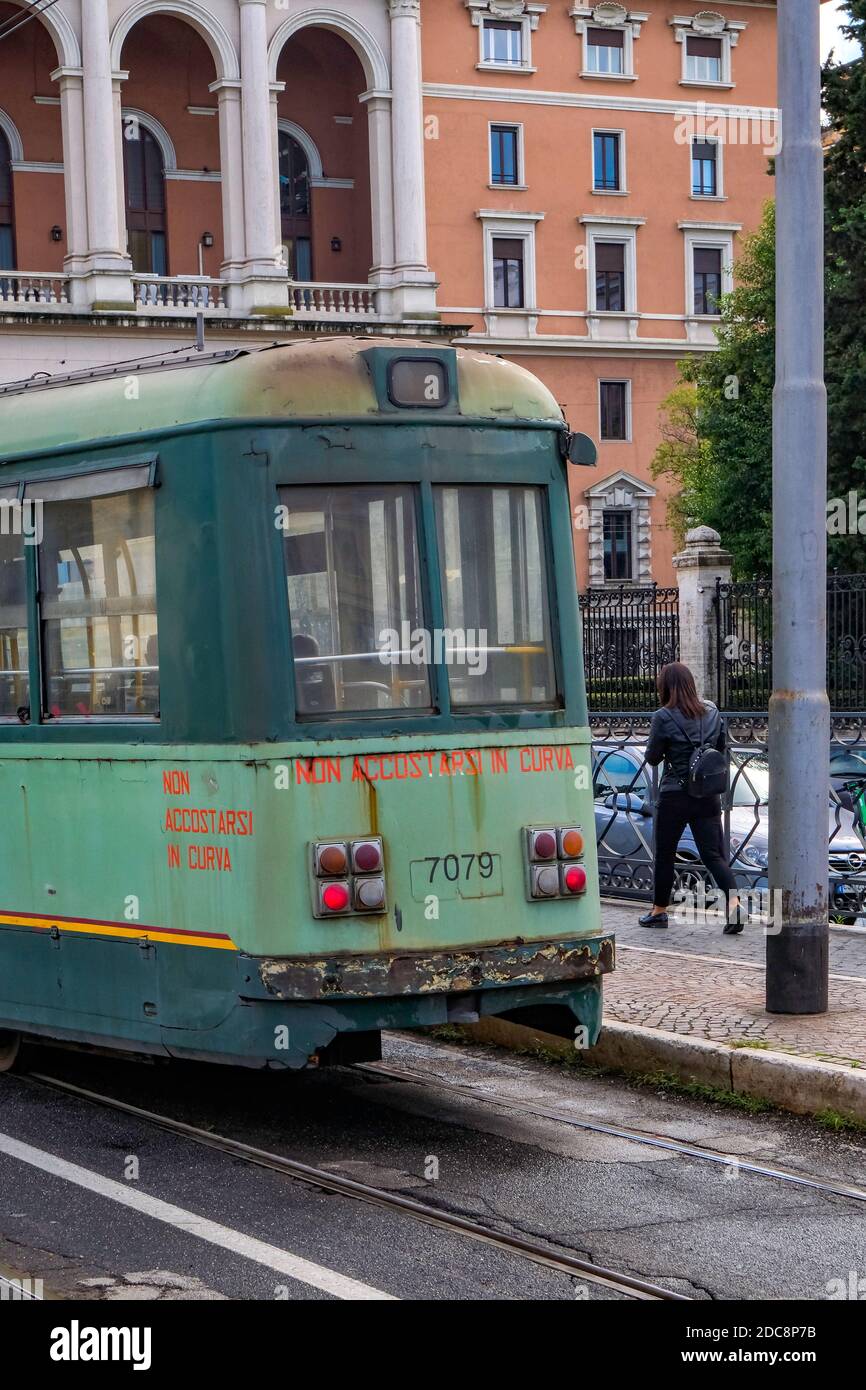 Tram in city rome italy hi-res stock photography and images - Alamy