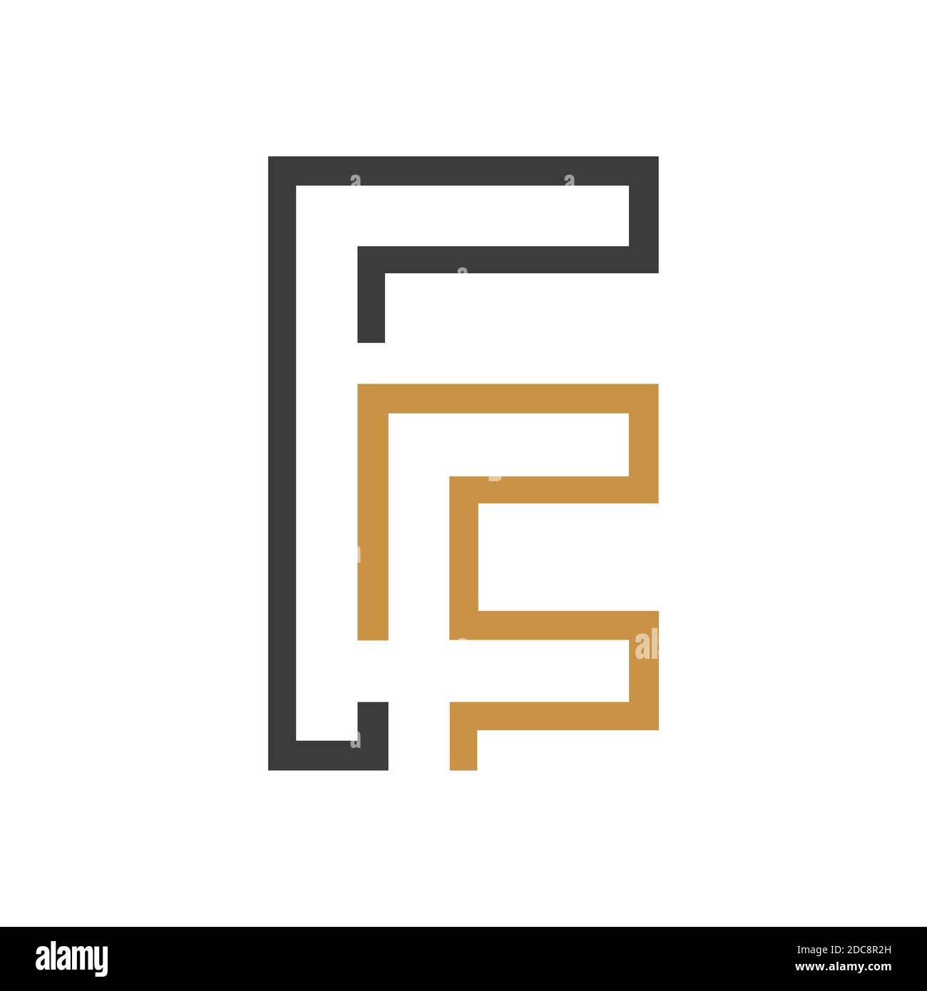 Initial letter ef logo or fe logo vector design template Stock Vector ...