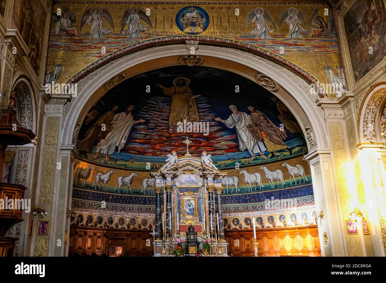 Details of the Interior of Basilica dei Santi Cosma e Damiano