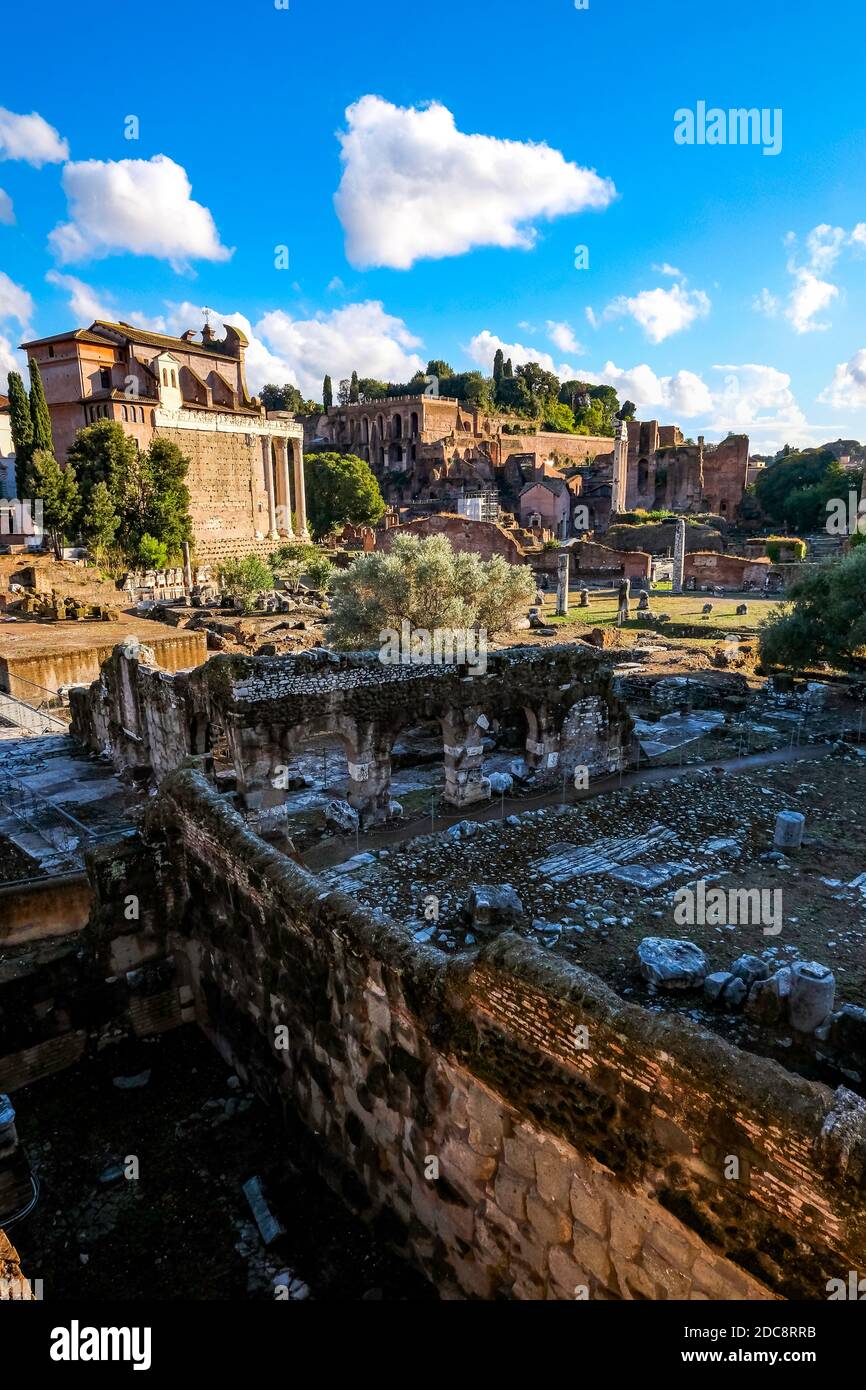 Ruins of the Roman Forum in Rome, Italy Stock Photo - Alamy