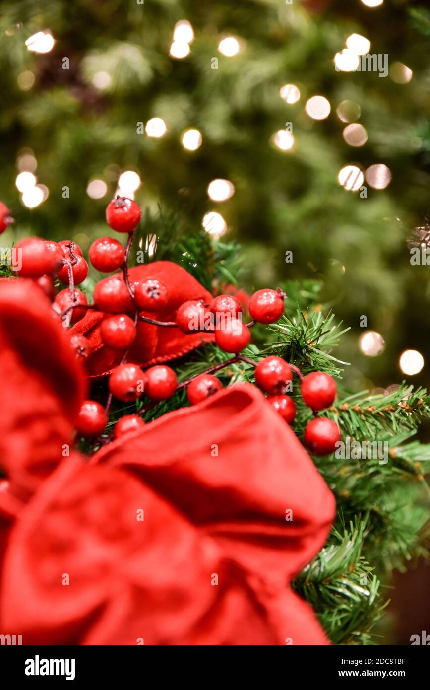 Christmas decorations, lights and ornaments Stock Photo - Alamy