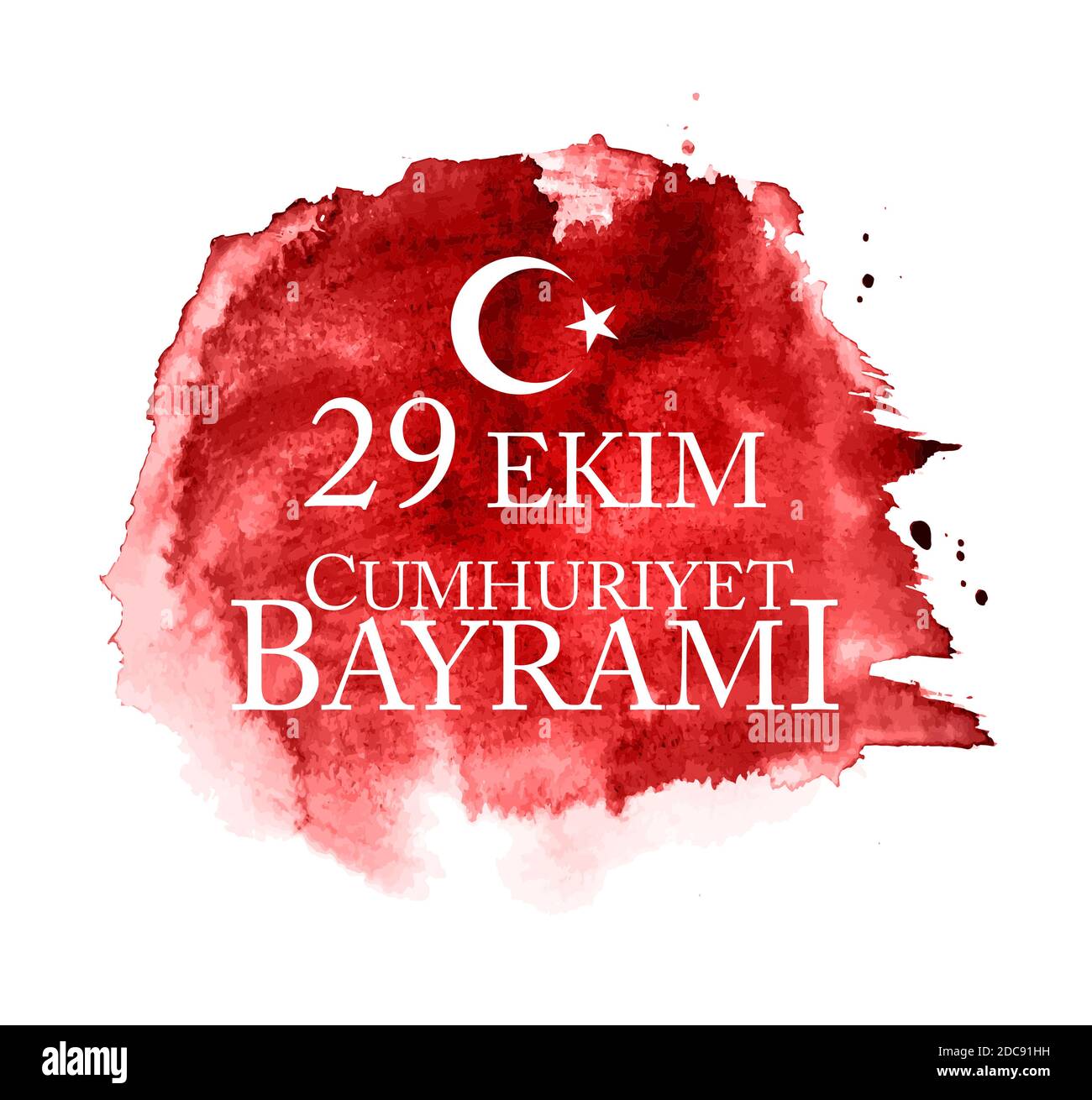 29 Ekim Cumhuriyet Bayrami Kutlu Olsun. Translation: 29 October ...