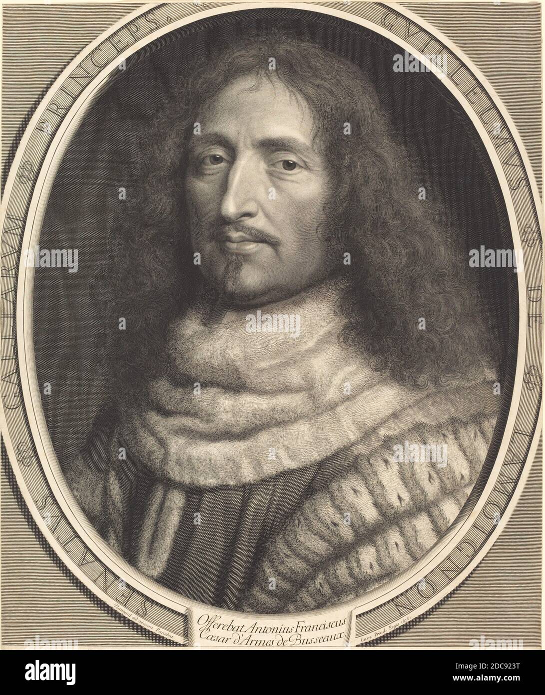 Robert Nanteuil, (artist), French, 1623 - 1678, Guillaume de Lamoignon, 1676, engraving Stock Photo