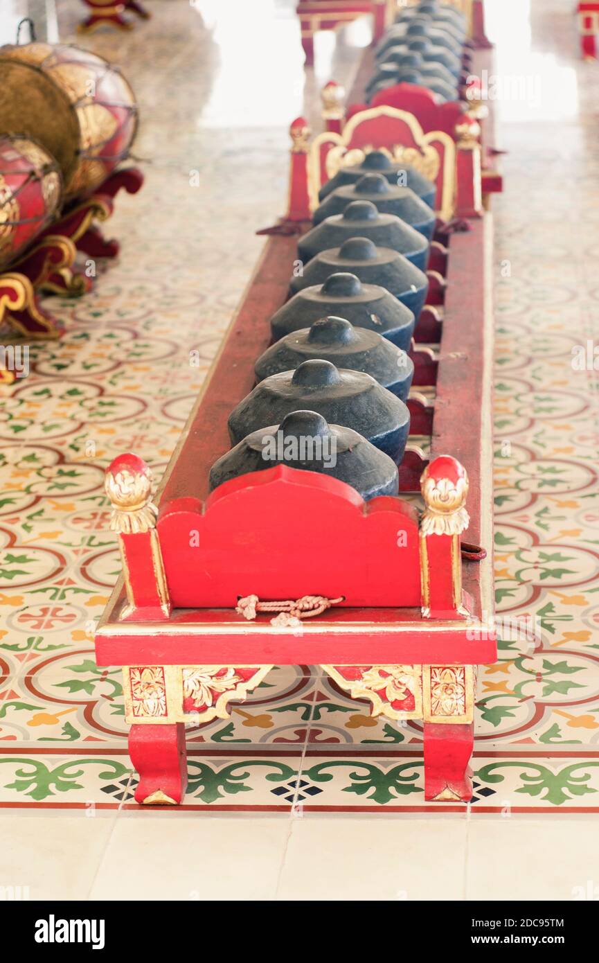 Gamelan percussion instrument at Kraton, The Sultan's Palace