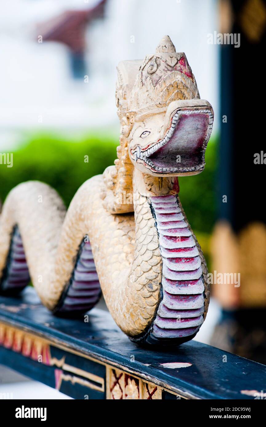 Dragon Detail at The Sultan's Palace, Kraton in Yogyakarta, Java, Indonesia, Asia Stock Photo