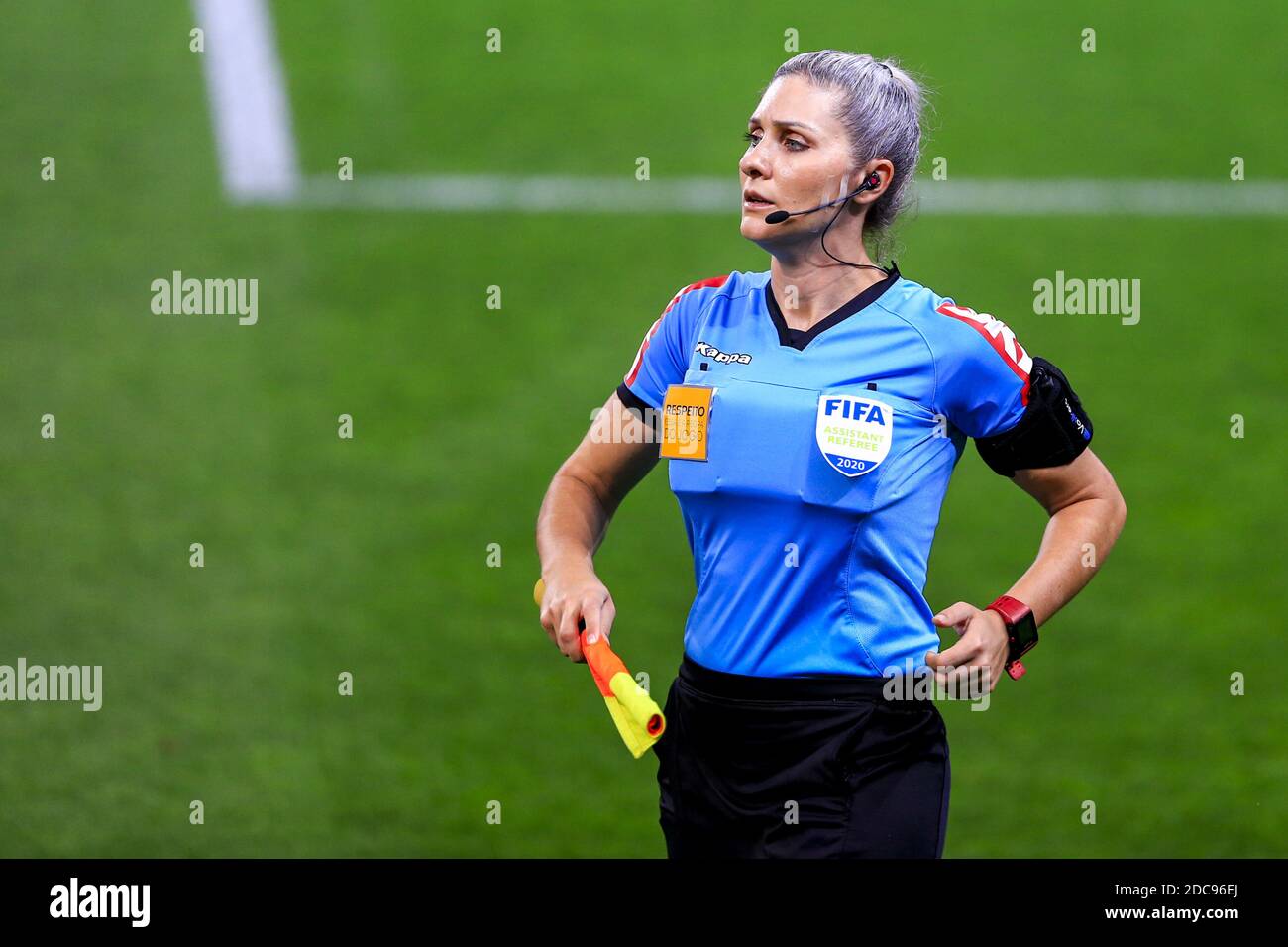 Assistant Referee, Neuza Inês Back, during the Campeonato