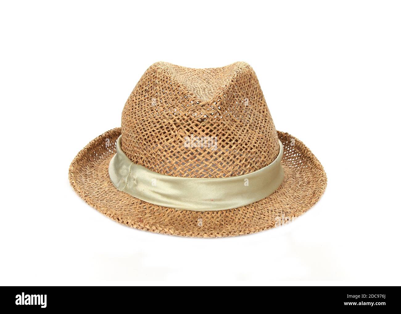 A straw hat isolated on a white background Stock Photo - Alamy