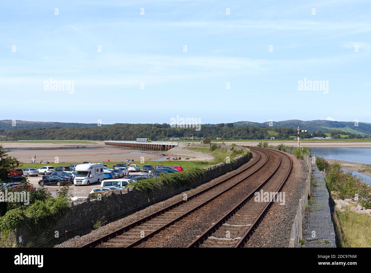 Northern rail CAF class 195 Civity train 195106 the Kent viaduct ...