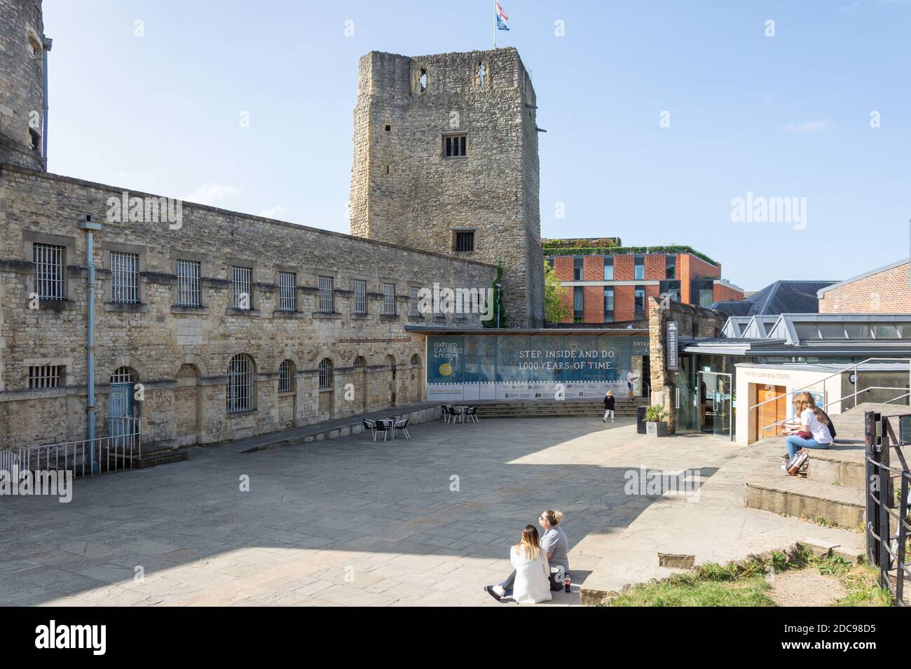 Oxford Castle & Prison, Oxford Castle Quarter, Castle Street, Oxford, Oxfordshire, England, United Kingdom Stock Photo