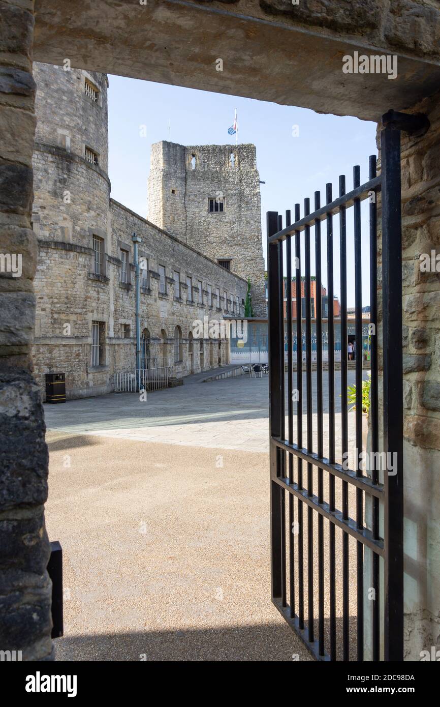 Oxford Castle & Prison, Oxford Castle Quarter, Castle Street, Oxford, Oxfordshire, England, United Kingdom Stock Photo