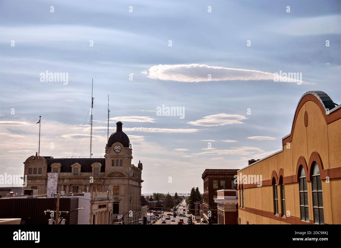 Downtown Moose Jaw in Saskatchewan Canada urban Stock Photo Alamy