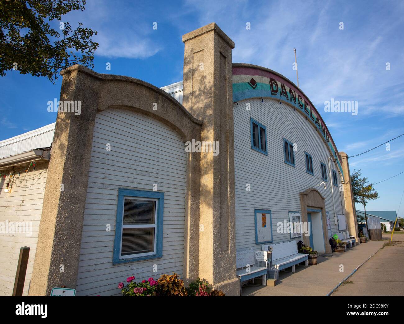 Dance Hall Saskatchewan Watrous Canada old renovated Stock Photo Alamy