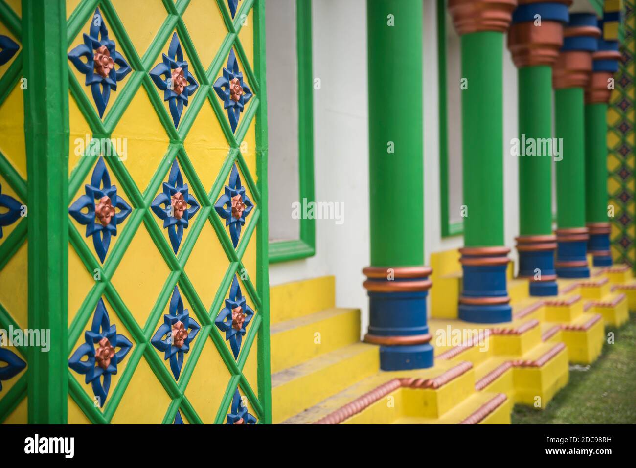 Colourful Mosque near Sabang, Pulau Weh Island, Aceh Province, Sumatra, Indonesia, Asia Stock Photo