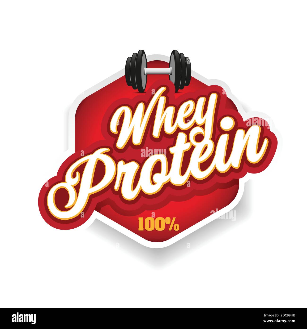 Whey Protein sign red label Stock Vector Image & Art Alamy