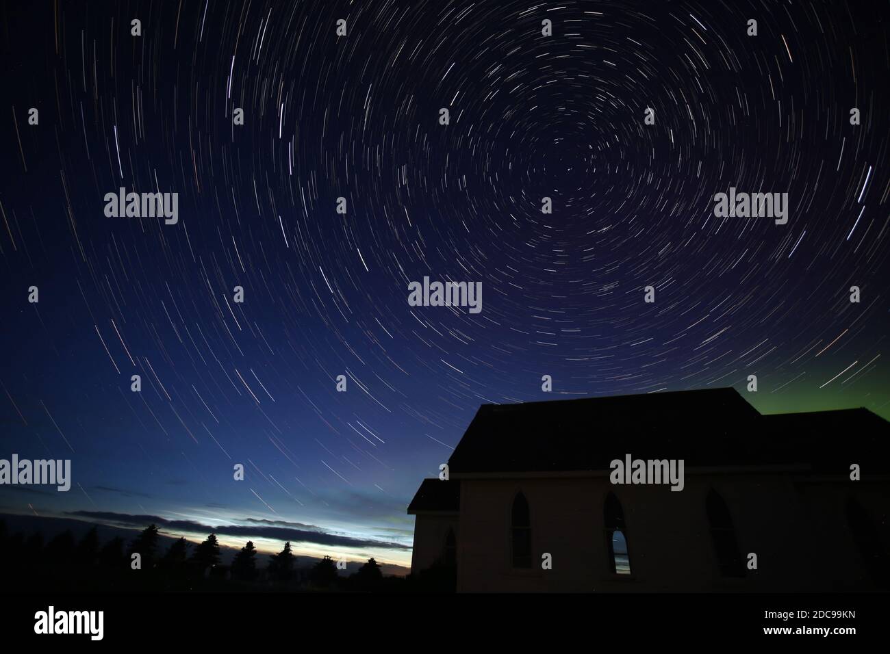 Star trails in rural hi-res stock photography and images - Alamy