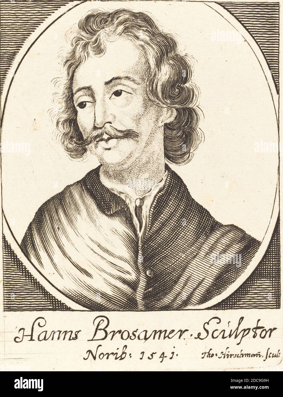 Thomas Hirschmann, (artist), German, active 1670/1691, Hans Brosamer, engraving Stock Photo