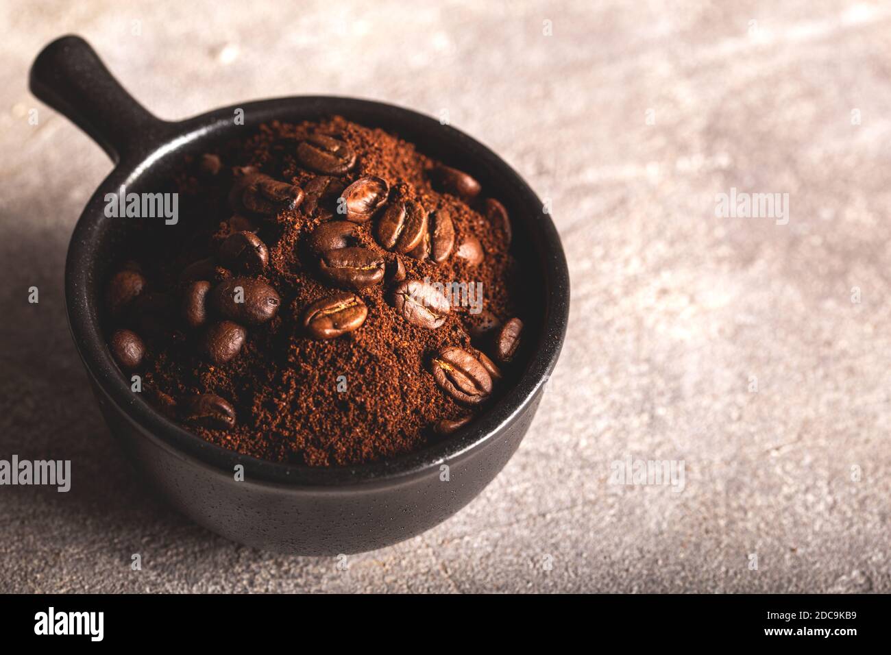 View of Coffee beans ground on stone hi-res stock photography and images - Alamy
