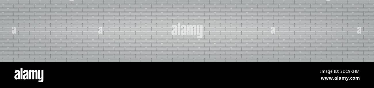 Realistic white and gray brick wall - Vector illustration Stock Vector ...