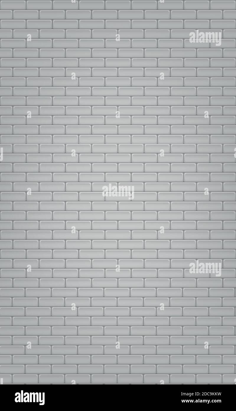 Realistic white and gray brick wall - Vector illustration Stock Vector ...