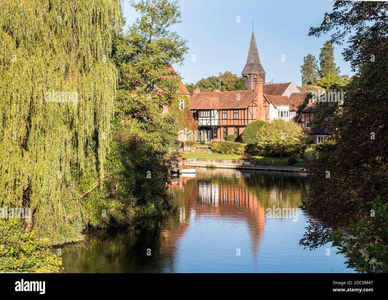 The Mill Pool, Whitchurch, Berkshire, South East England, GB, UK Stock Photo