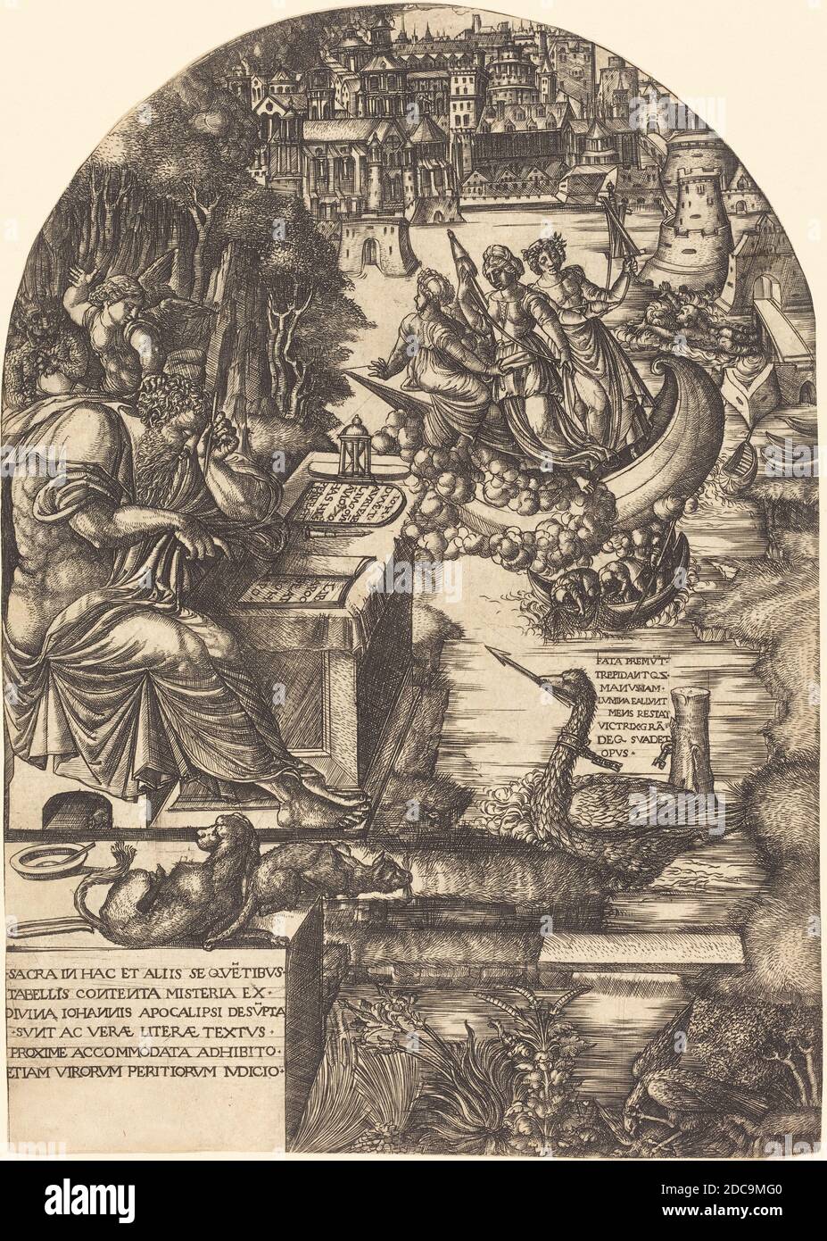 Jean Duvet, (artist), French, 1485 c. 1570, Jean Duvet as Saint John