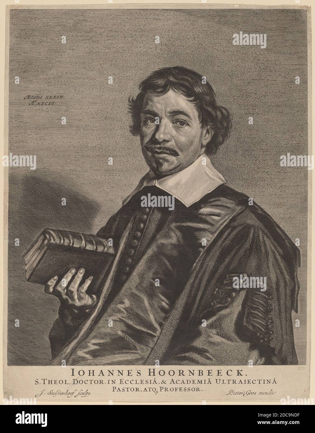 Jonas Suyderhoff, (artist), Dutch, c. 1613 1686, Johannes Hoornbeeck