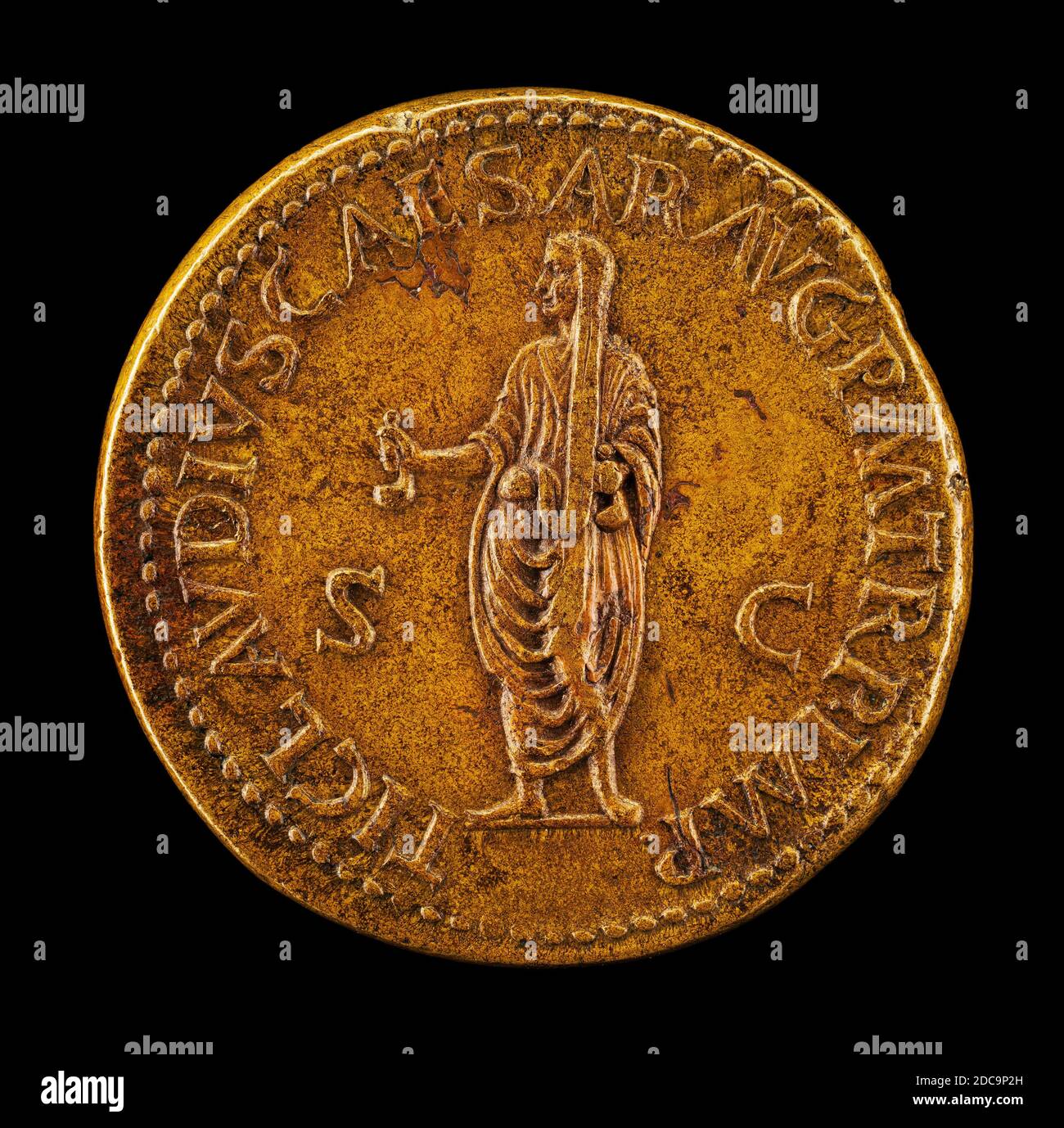 Giovanni Da Cavino Artist Paduan 1500 1570 Claudius Caesar Bronze Struck Overall Diameter 3 18 Cm 1 1 4 In Gross Weight 19 68 Gr 0 043 Lb Axis 6 00 Stock Photo Alamy