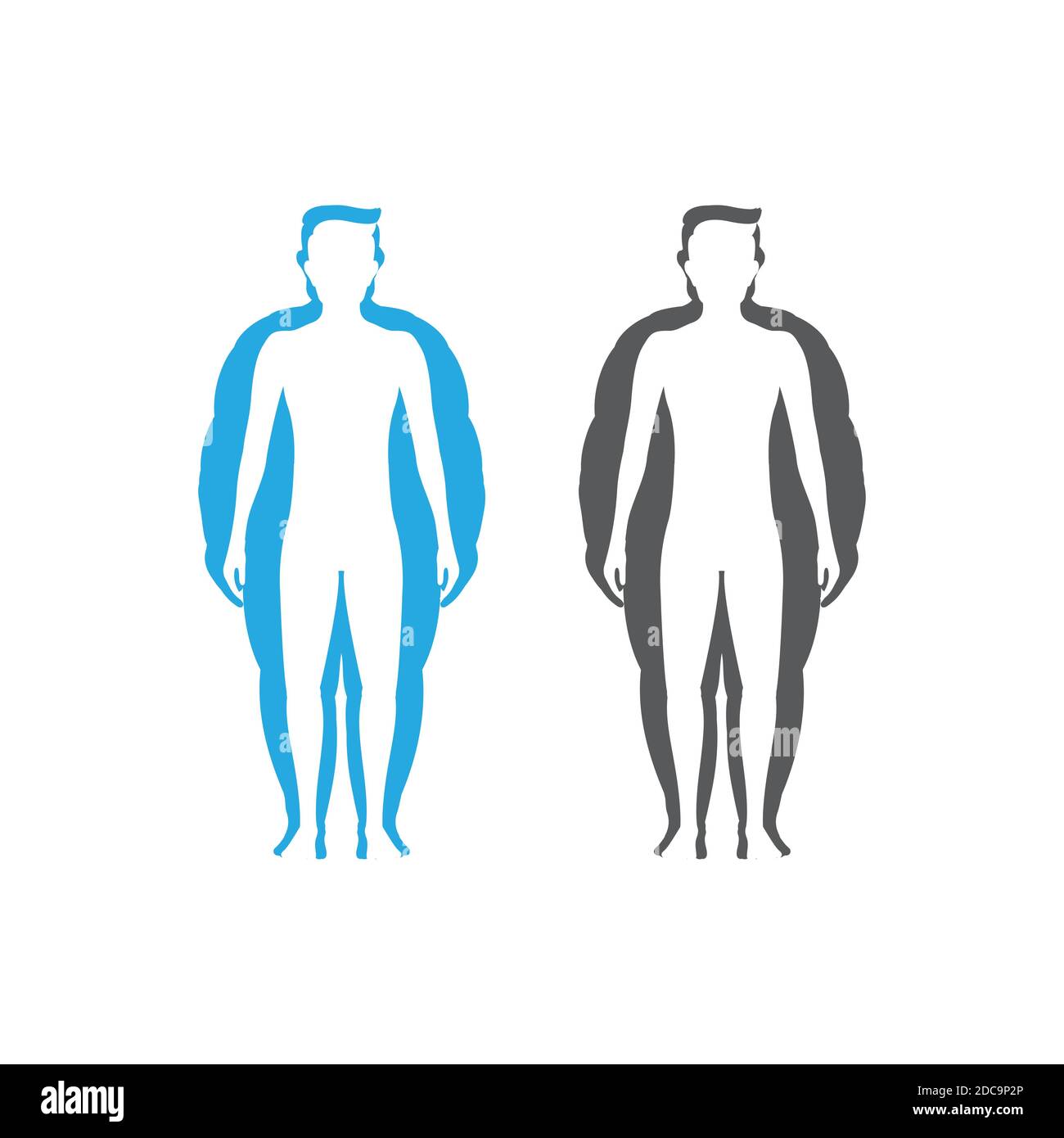 Body mass index vector illustration design template Stock Vector