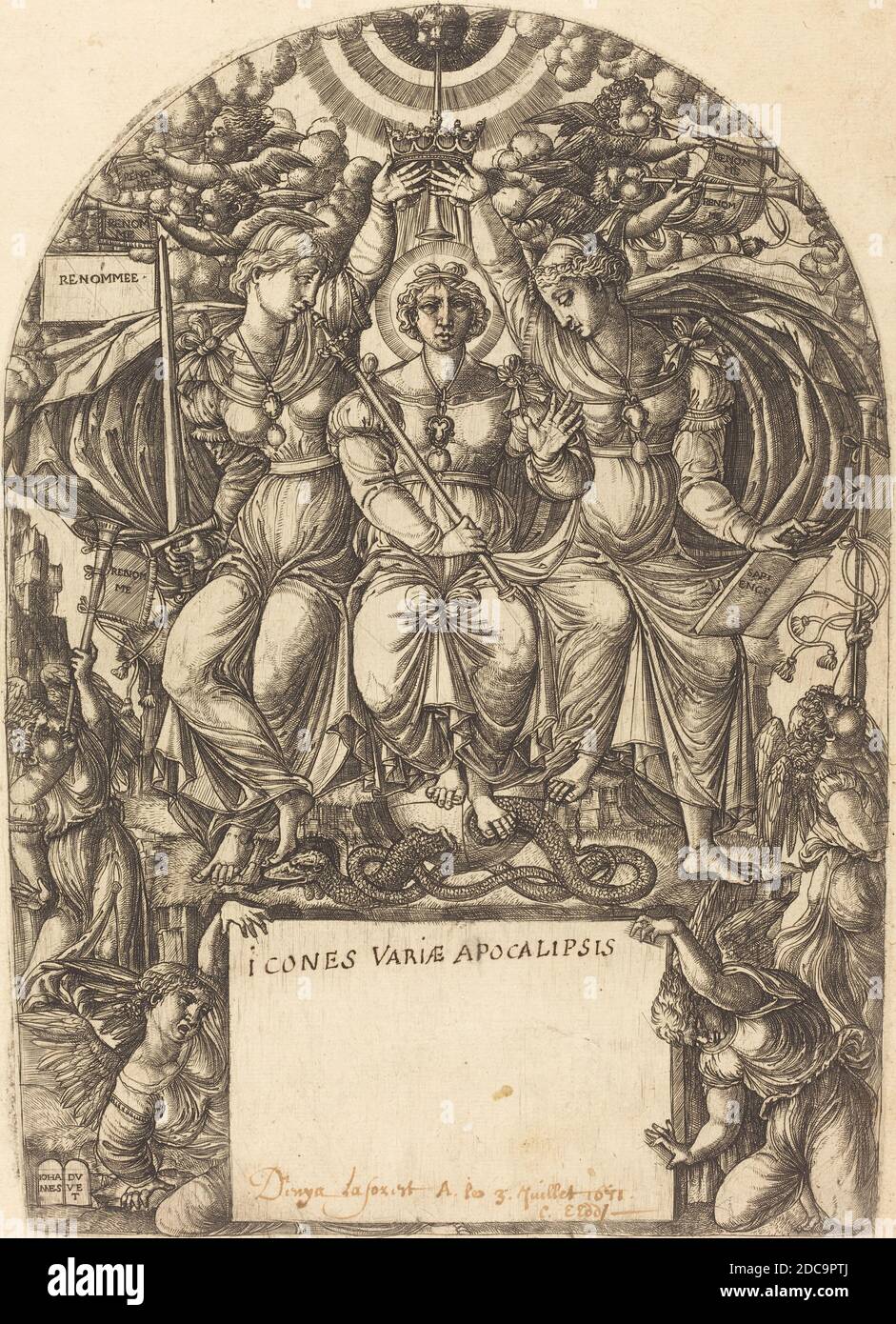 Jean Duvet, (artist), French, 1485 c. 1570, La Majeste Royale, L