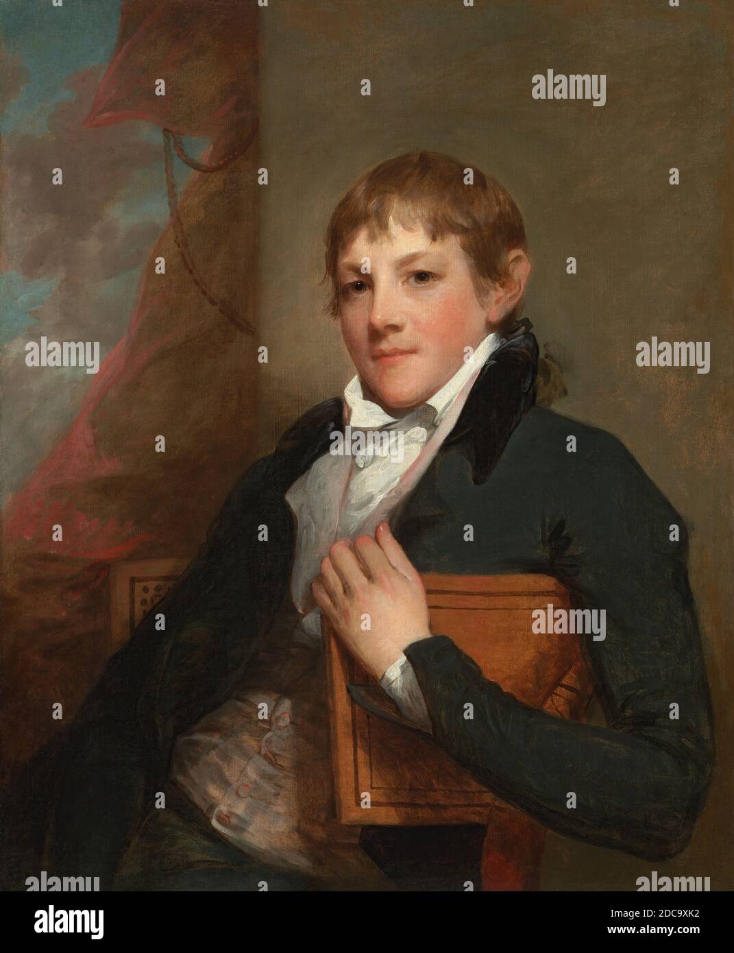 Gilbert Stuart, (painter), American, 1755 - 1828, John Randolph, 1804/1805, oil on canvas, overall: 73.6 x 61 cm (29 x 24 in.), framed: 89.5 x 76.8 x 7 cm (35 1/4 x 30 1/4 x 2 3/4 in Stock Photo
