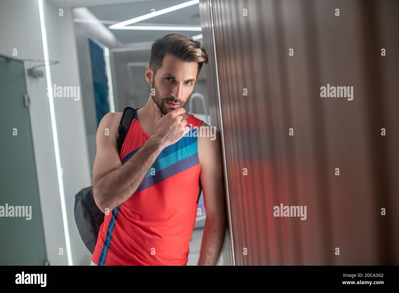 Handsome sporty man hi-res stock photography and images - Alamy