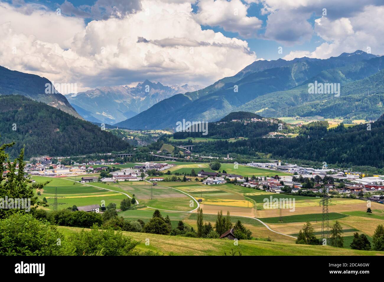 Town of Imst in Tirol, Austria, Europe. Stock Photo
