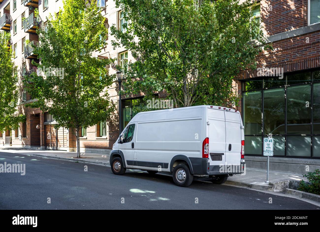 Compact commercial cargo mini van for delivery and small business