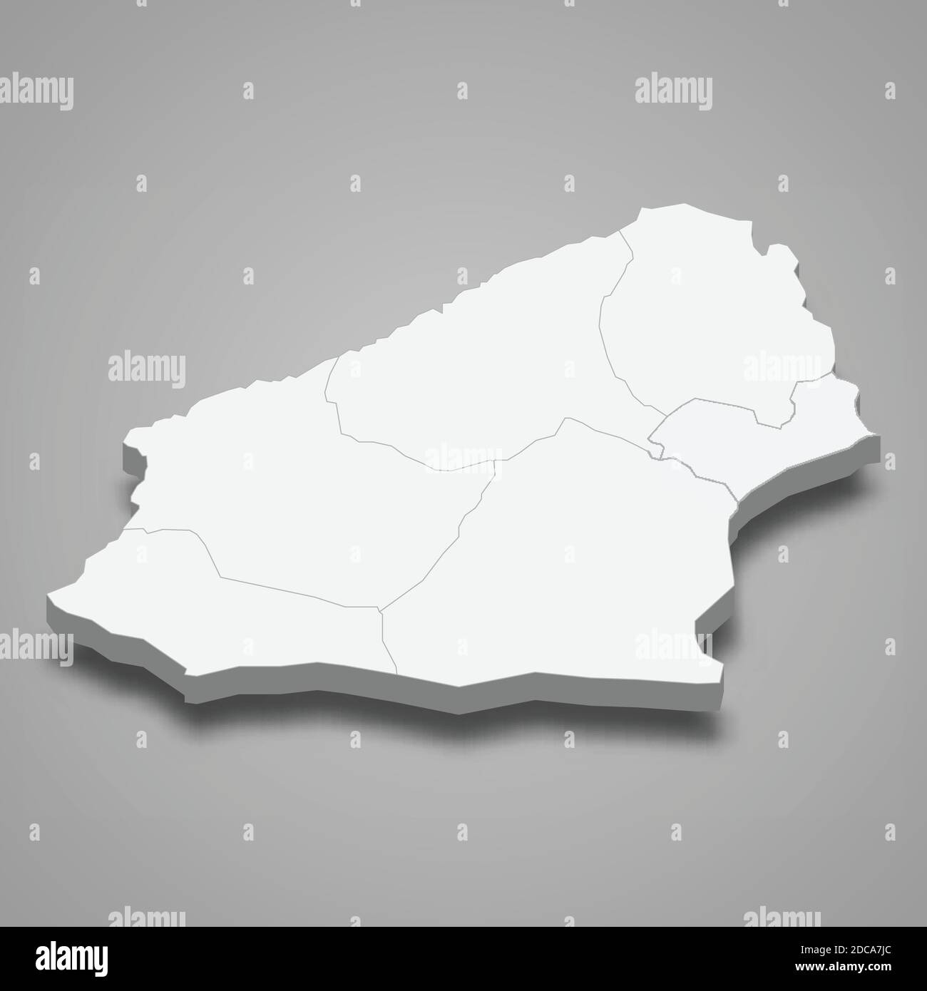 3d isometric map of Zonguldak is a province of Turkey, vector