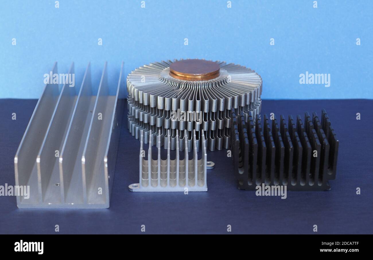 heat sink passive heat exchanger used in electronics Stock Photo Alamy