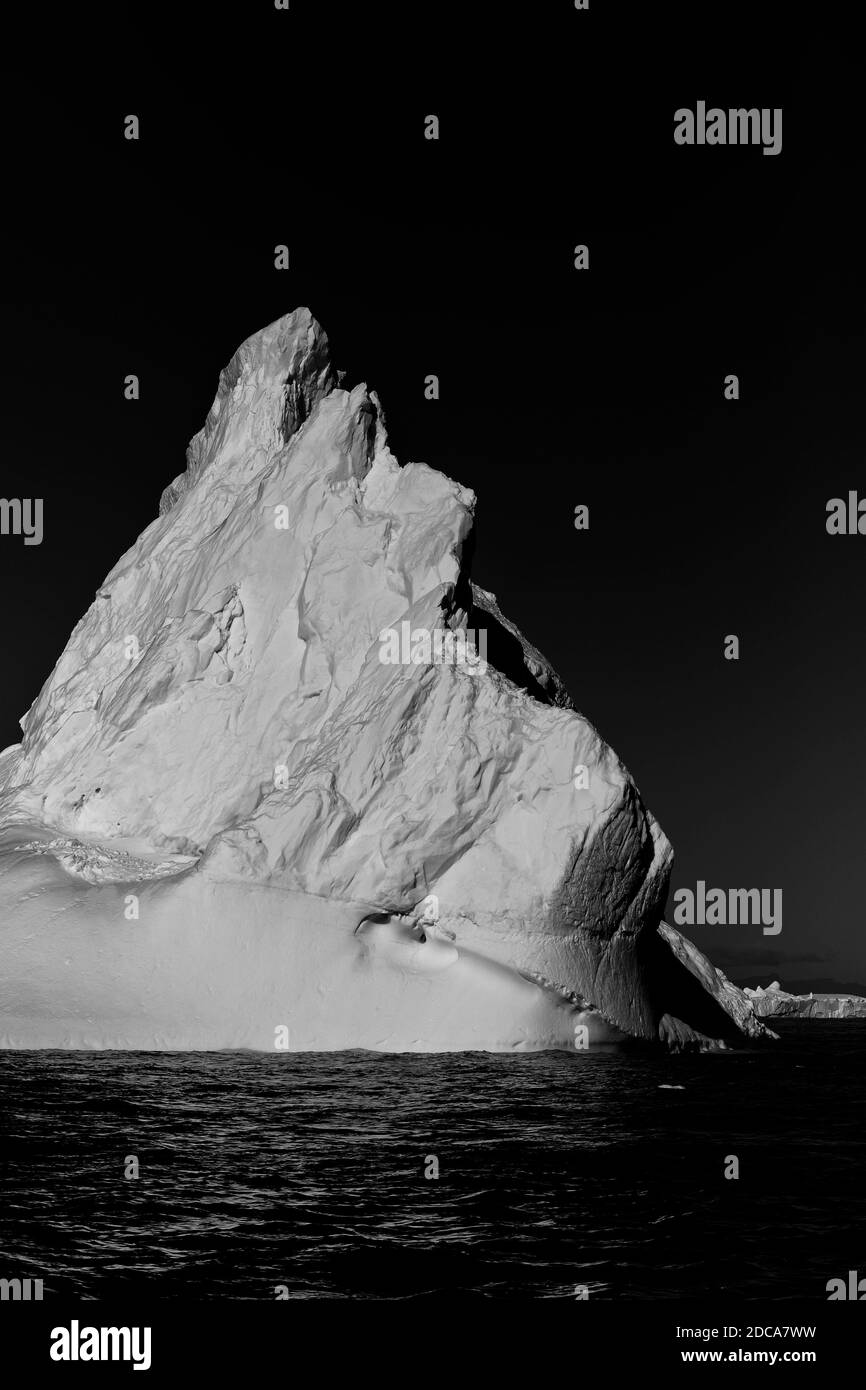 icebergs in greenland Stock Photo