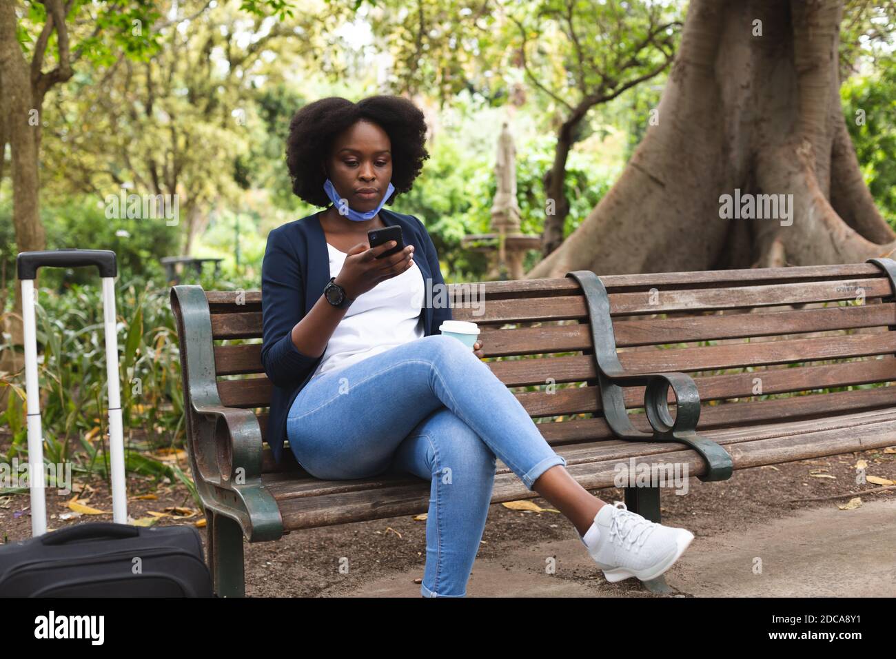 African american woman face mask hi-res stock photography and images ...