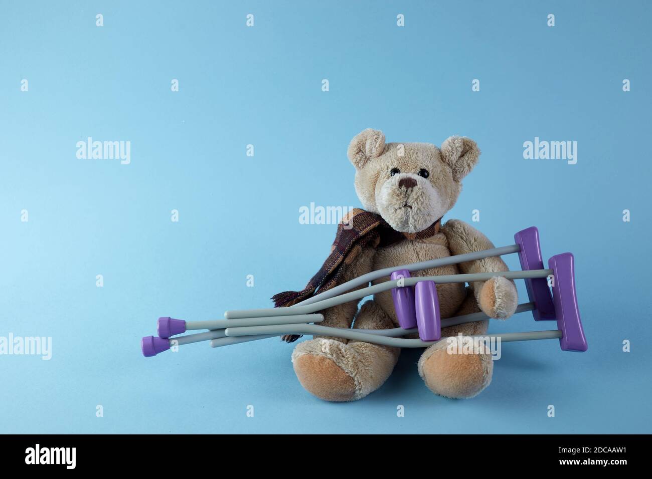 International day of persons with disabilities. Teddy bear with